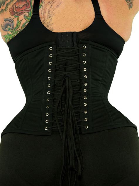 short cotton underbust steel boned corset cs 426 orchard corset