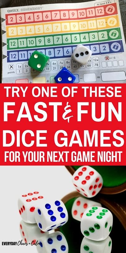 fun dice games  kids  families