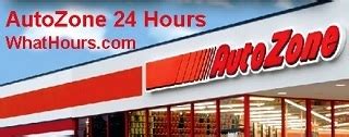 autozone store   phone number hours  operation today