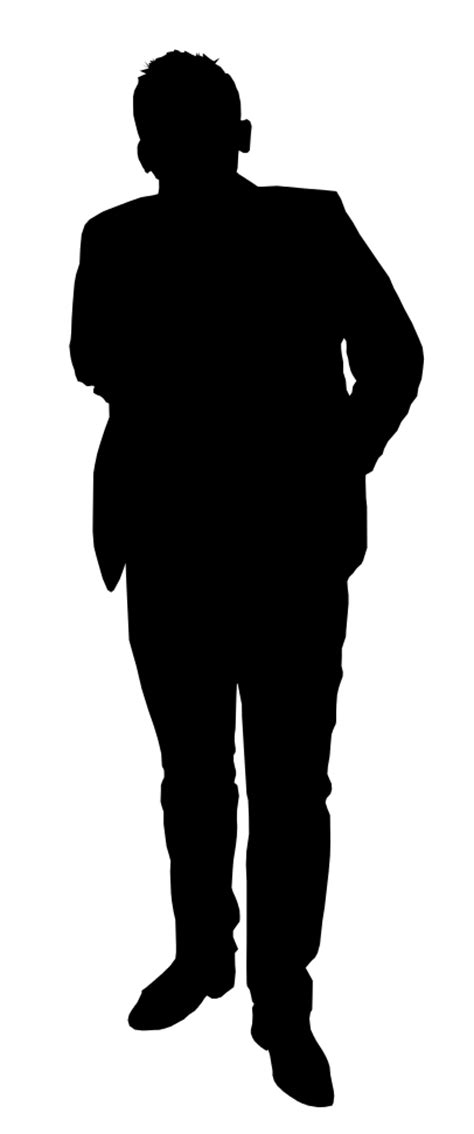 male silhouette standing at getdrawings free download