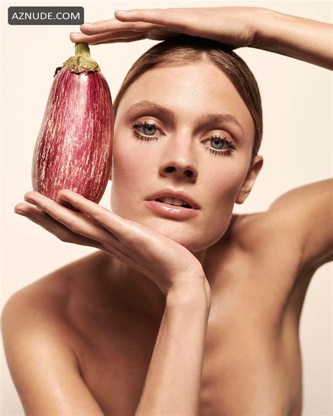 Constance Jablonski Nude With Vegetables And Fruits Made