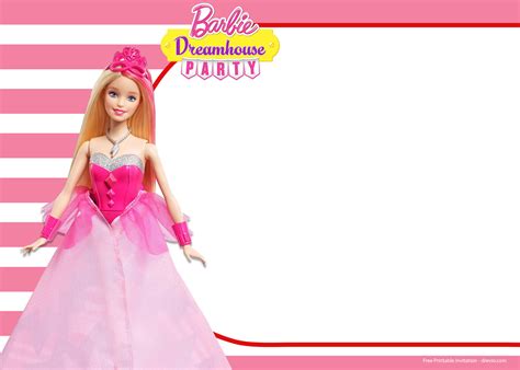 free barbie birthday invitation templates free