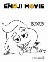 Emoji Coloring Movie Pages Dvd sketch template