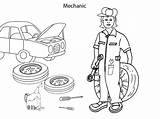 Mechanic Occupation Miscellaneous Coloringonly sketch template
