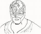 Rey Mysterio Drawing Coloring Pages Mask Sketch Wwe Diva Drawings Paintingvalley Printable Getdrawings Precision Getcolorings Color sketch template