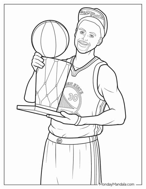steph curry coloring pages   printables