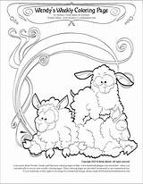 Sheep Imbolc sketch template