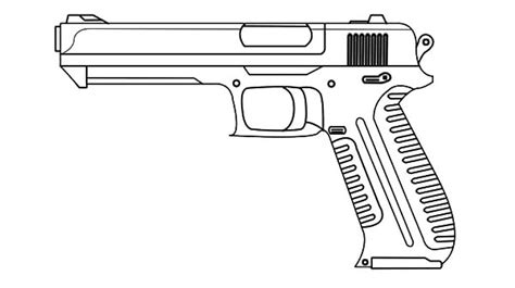 pistol coloring  pistol coloring