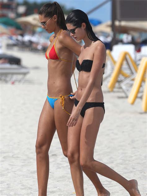 Milena Cardoso And Fernanda Uesler Bikini Candids At The