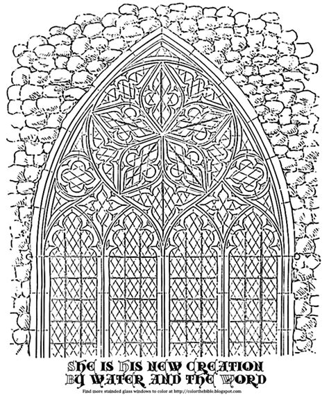 hymns  church window coloring pages color  bible