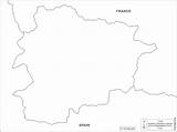 Fronteras Andorra Muta Blanco Política Condiciones Visitas Privacidad Mappa Cartina Contorni sketch template