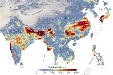 excessive monsoon rains flood asia