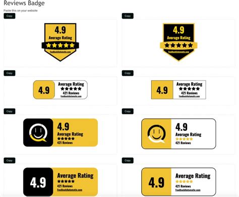 embed  review widget  rating badge   website    reviews