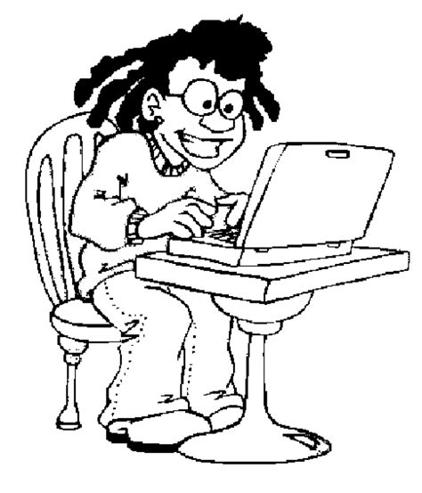 computer coloring pages coloring home