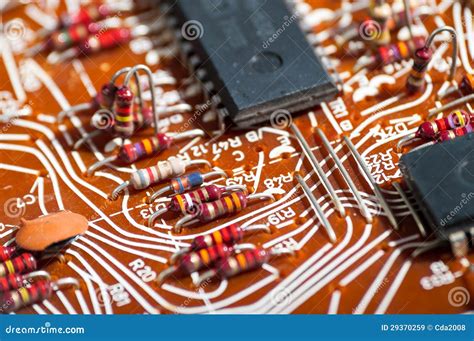 electronic circuit stock image image  colors trace