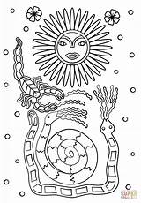 Huichol Scorpion Snakes Haida Sztuka sketch template
