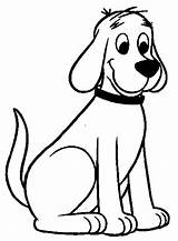 Dog Coloring Pages Clifford Big Red Cartoon Wecoloringpage Color Kids Printable Puppy Print Book 2d sketch template