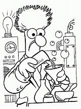 Coloring Muppets Cientista Louco Beaker Everfreecoloring Colorare Coloringhome Disegni Tudodesenhos Physical Avanti Indietro sketch template
