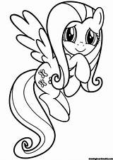 Fluttershy Coloring sketch template
