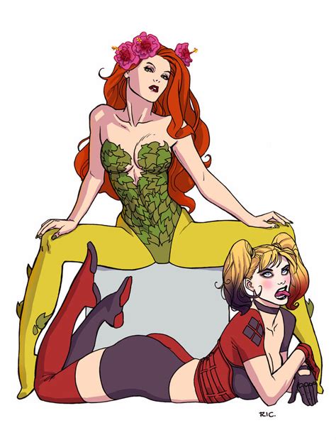 Harley Quinn And Poison Ivy By Ric1975 On Deviantart