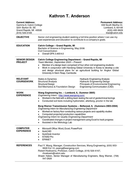 good resume templates  college students resume template