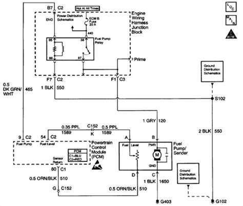 silverado fuel pump wiring diagram