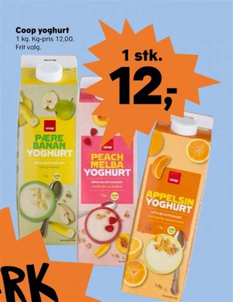 coop yoghurt peach melba kvickly januar  alle tilbudsavis