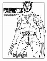 Wolverine Logan sketch template