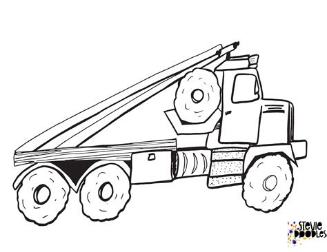 crafts big rigs craft coloring pages png  file