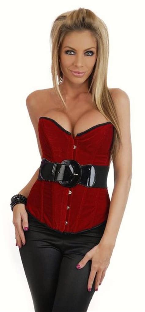 red velvet belted corset sexy corsets and bustiers sexy