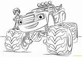 Blaze Monster Truck Pages Coloring Color Print sketch template