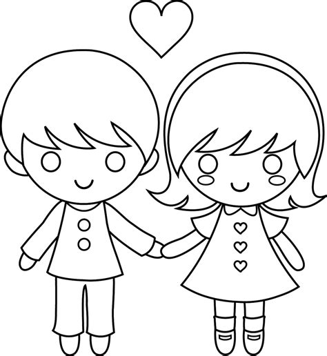 boy  girl coloring pages coloring home