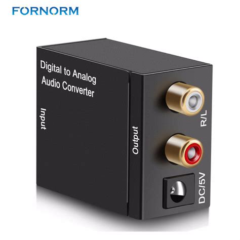 fornorm digital to analog audio converter 3 5mm optical coaxial toslink