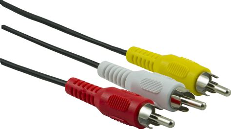 onn composite av cable  ft red white yellow plugs walmartcom