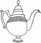 Teapot Coloring Pages sketch template