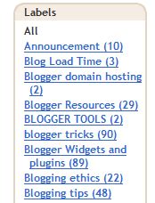 blog labels  categories