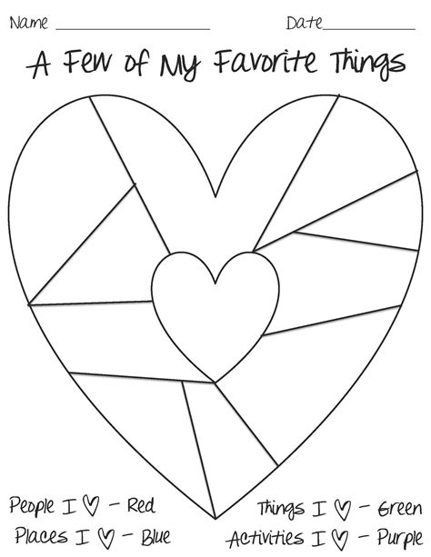 heart map template heart map school social work therapy