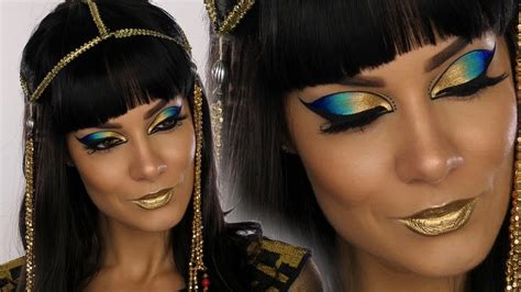 Cleopatra Egyptian Goddess Halloween Makeup Tutorial