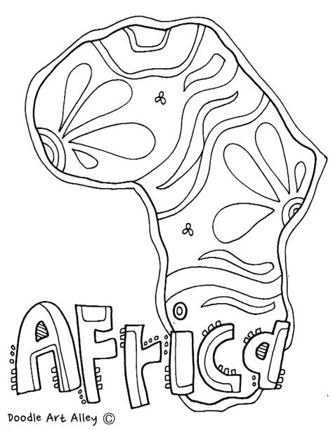 africa map coloring pages  getcoloringscom  printable