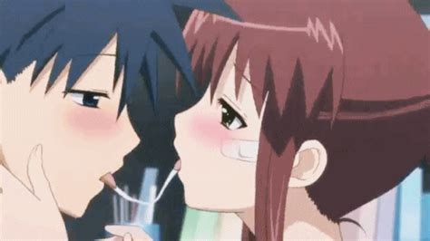 Anime Kiss S Find And Share On Giphy