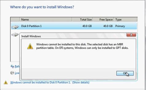 install windows   mbr partition windows