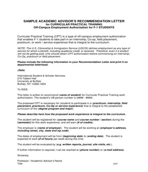 sample letter  recommendation  internship supervisor p