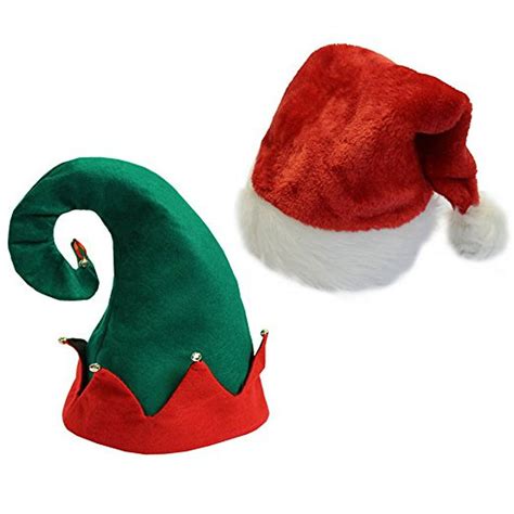 cp christmas youth kids hats felt elf hat red santa hat set