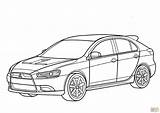 Mitsubishi Coloring Pages Eclipse Drawing Subaru Car Wrx Lancer Para Sti Colorir Sportback Desenhos Print Carros Kids Cars Pintar Template sketch template