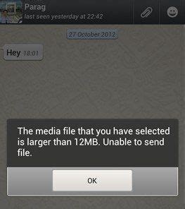 send large video audio files  whatsapp  androidiphone