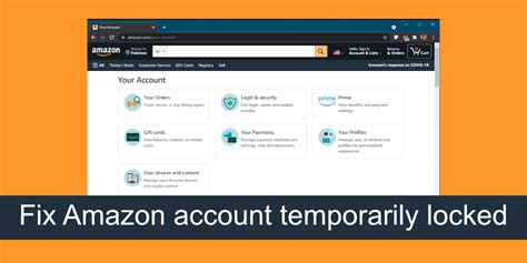 hoe amazon account tijdelijk vergrendeld te repareren moyens io