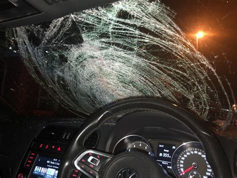police condemn unbelievable driver  damaged windscreen shropshire star
