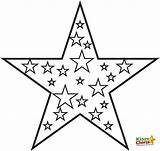 Pages Star Coloring Colouring sketch template