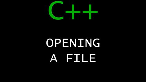 programming tutorial  opening  file youtube