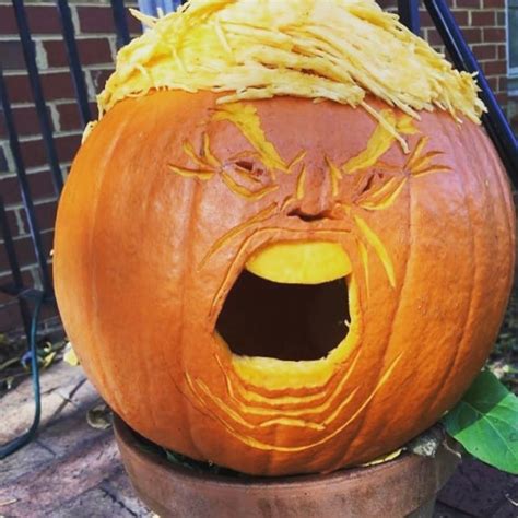 trumpkin americans  carving  halloween pumpkins  donald trump